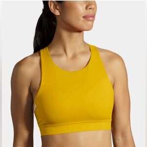 Brooks Drive 3 Pocket Running Sports Bra Golden Hour 34DD